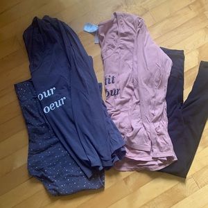 Bundle H&M maternity/nursing pajamas 95% cotton